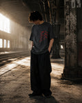Red Night - Dense Oversized T Shirt