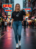 Black Butterfly - Crop Top
