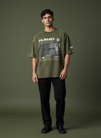 HUMAN HUMAN - Optic Wash Oversize T-Shirt