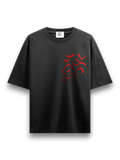 Oversized T Shirt - Red Night
